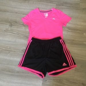 Adidas climate control set pink small
